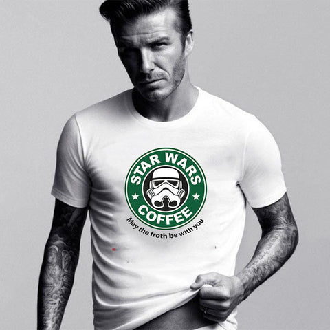 Star Wars Coffee May The Froth Be With You Men's T-Shirt