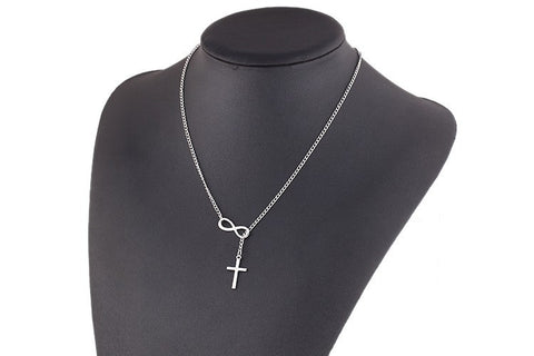 Silver Plated Cross Pendant Necklace