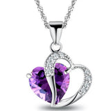 Heart Crystal Pendant Necklace