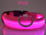 LED Dog Collar Nylon Night Safety LED Flashing Glow LED