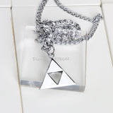 Legend of Zelda Triforce Silver Chain Necklace Pendant