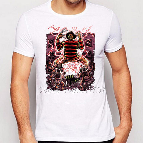 Ghostbusters Nightmare on Elm Street Freddy Krueger T-Shirt