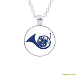 How I Met Your Mother Blue French Horn Necklace Pendant