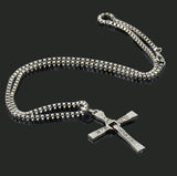 Silver Cross Necklace Dominic Toretto Fast and the Furious