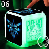 Legend of Zelda Blue Triforce LED Light Clock