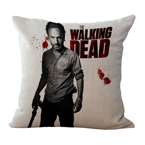 The Walking Dead Rick Throw Pillow