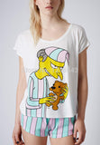 Simpsons Mr. Burns Pajama Set Womens