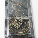 Game of Thrones necklace House Stark Winter Is Coming pendant