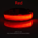 LED Dog Collar Nylon Night Safety LED Flashing Glow LED