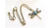 Game Of Thrones Sansa Stark Vintage Dragonfly Pendant Necklace