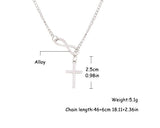 Silver Plated Cross Pendant Necklace