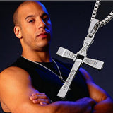 Silver Cross Necklace Dominic Toretto Fast and the Furious