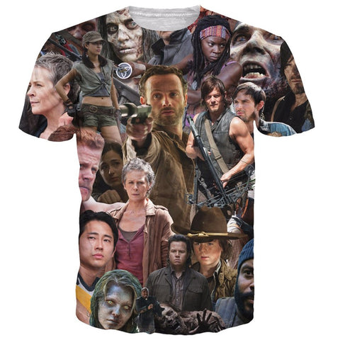 The Walking Dead Character T Shirt