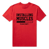 Installing Muscles Please Wait Funny Men's T-Shirt