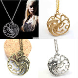 Game of Thrones necklace Targaryen Dragon Badge Necklace pendant