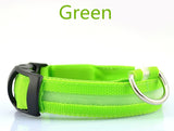 LED Dog Collar Nylon Night Safety LED Flashing Glow LED