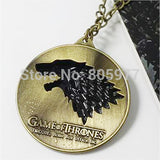 Game of Thrones necklace House Stark Winter Is Coming pendant