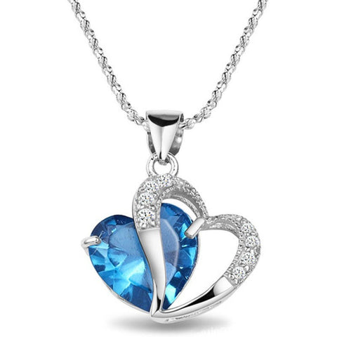 Heart Crystal Pendant Necklace