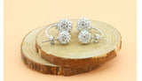 Silver Plated Fashion Shiny Stud Earrings