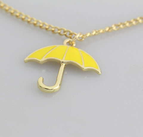 How I Met Your Mother Yellow Umbrella Necklace Pendant