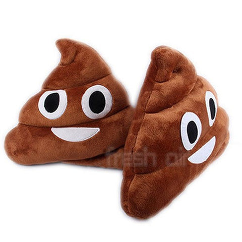 Poop Emoji Throw Pillow