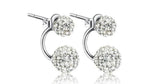 Silver Plated Fashion Shiny Stud Earrings