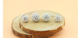 Silver Plated Fashion Shiny Stud Earrings