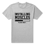 Installing Muscles Please Wait Funny Men's T-Shirt