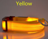 LED Dog Collar Nylon Night Safety LED Flashing Glow LED