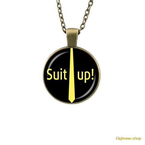 How I Met Your Mother Suit Up Necklace Pendant