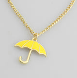 How I Met Your Mother Yellow Umbrella Necklace Pendant