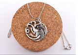 Game of Thrones necklace Targaryen Dragon Badge Necklace pendant