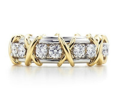 Sterling 925 Silver Platinum Plated Rings