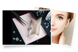 Rhinestone Crystal Silver Stud Earrings