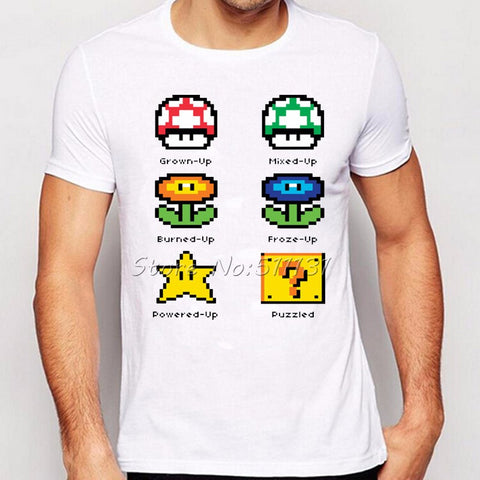 Super Mario Video Games Men T Shirt
