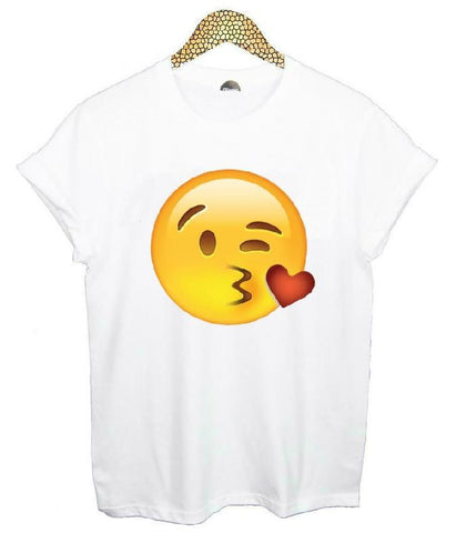 Heart Eyes Kiss Emoji Women's T Shirt