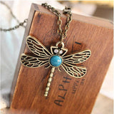 Game Of Thrones Sansa Stark Vintage Dragonfly Pendant Necklace