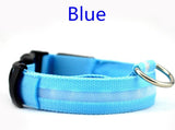 LED Dog Collar Nylon Night Safety LED Flashing Glow LED