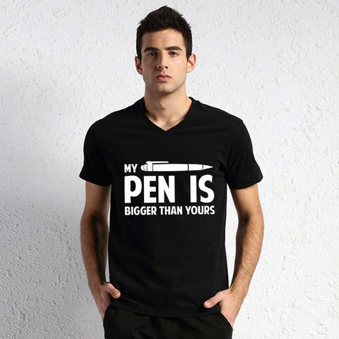 My Pen Is Bigger Than Yours Funny Men's T-Shirt