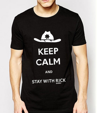 The Walking Dead Keep Calm and Stay with Rick T Shirt