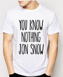 Game of Thrones You Know Nothing John Snow T Shirt