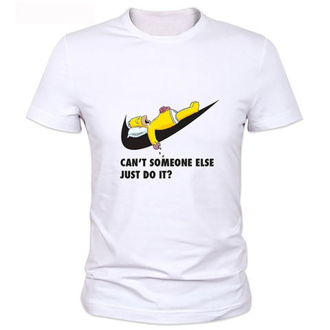 Homer Simpson Lazy Funny Men's T-Shirt
